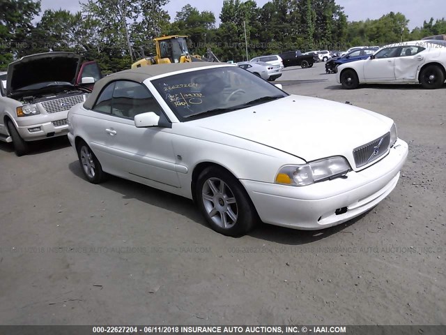 YV1NC53D21J016554 - 2001 VOLVO C70 TURBO WHITE photo 1