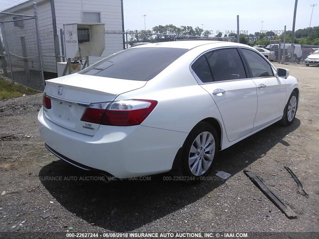 1HGCR3F90FA026046 - 2015 HONDA ACCORD TOURING WHITE photo 4