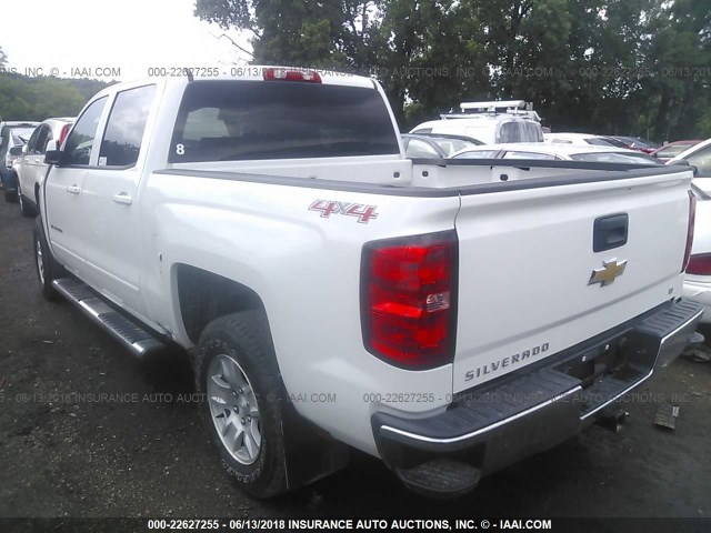 3GCUKREC6HG335922 - 2017 CHEVROLET SILVERADO K1500 LT WHITE photo 3