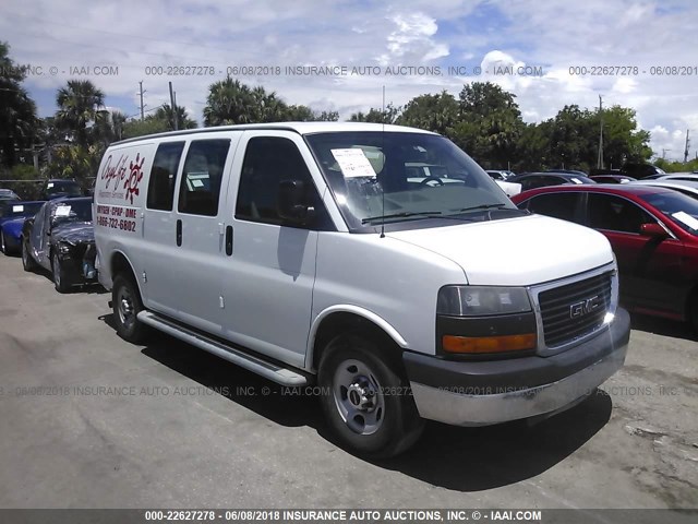 1GTW7FCA3E1904956 - 2014 GMC SAVANA G2500 WHITE photo 1