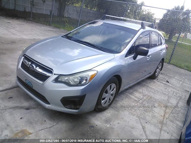 JF1GPAA65CH206414 - 2012 SUBARU IMPREZA SILVER photo 2