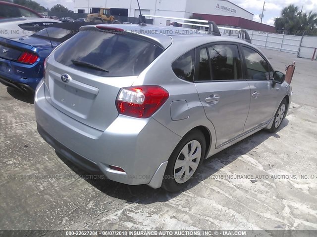 JF1GPAA65CH206414 - 2012 SUBARU IMPREZA SILVER photo 4