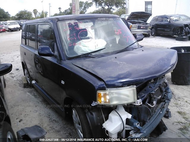 JTLKT324150199864 - 2005 TOYOTA SCION XB BLUE photo 1