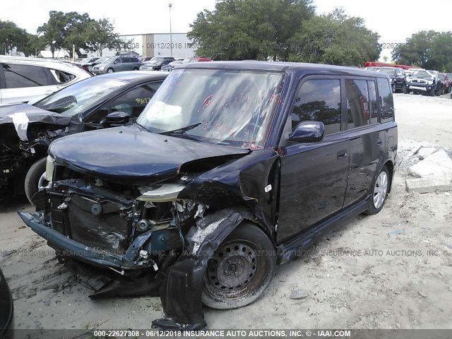 JTLKT324150199864 - 2005 TOYOTA SCION XB BLUE photo 2