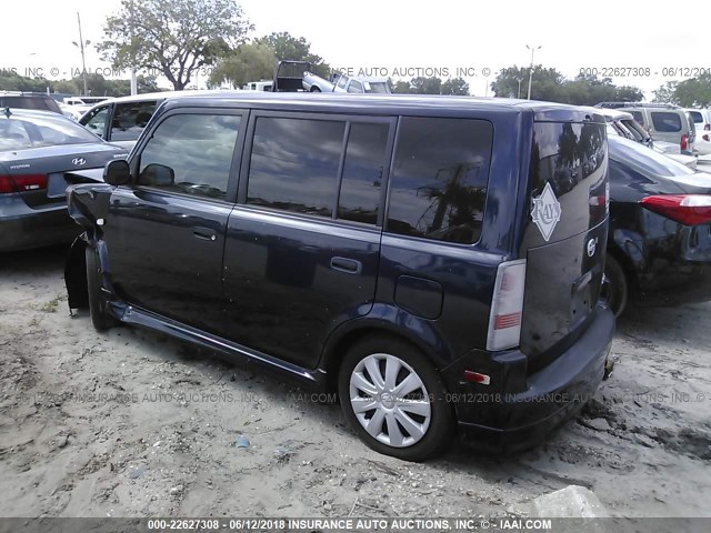 JTLKT324150199864 - 2005 TOYOTA SCION XB BLUE photo 3