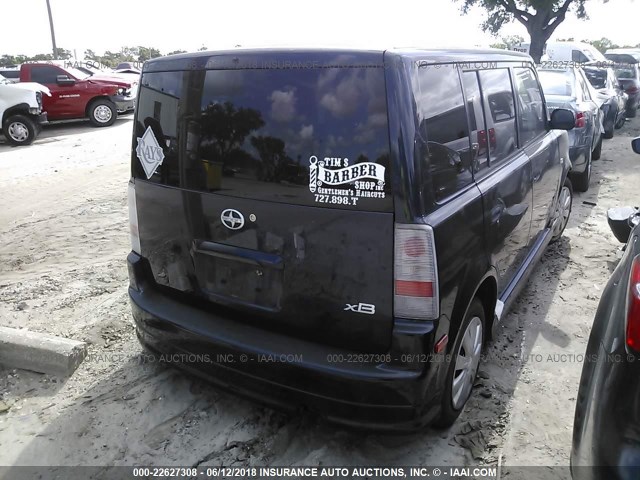 JTLKT324150199864 - 2005 TOYOTA SCION XB BLUE photo 4