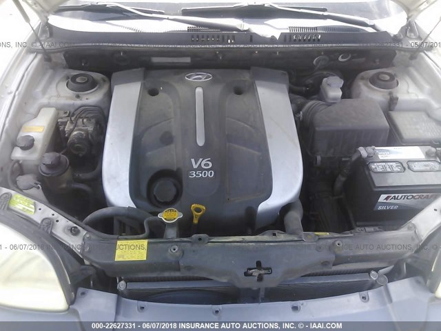 KM8SC73E74U708000 - 2004 HYUNDAI SANTA FE GLS/LX GRAY photo 10