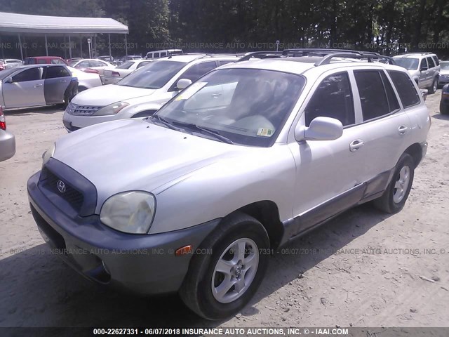 KM8SC73E74U708000 - 2004 HYUNDAI SANTA FE GLS/LX GRAY photo 2