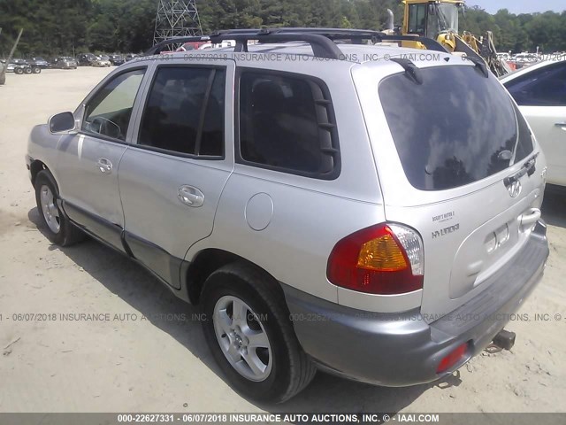 KM8SC73E74U708000 - 2004 HYUNDAI SANTA FE GLS/LX GRAY photo 3