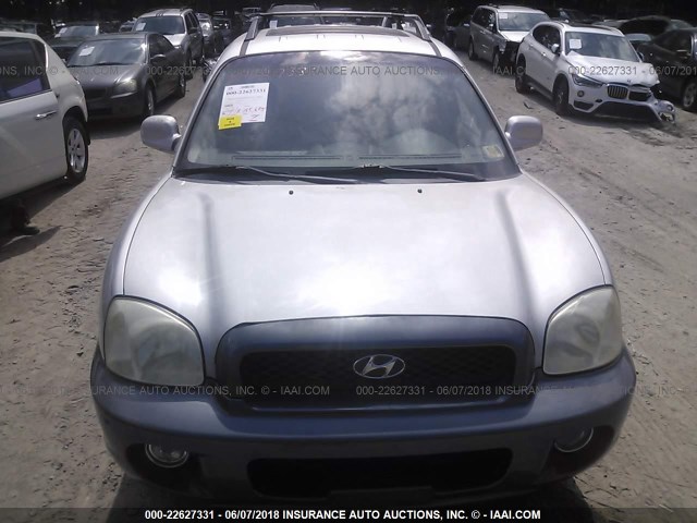 KM8SC73E74U708000 - 2004 HYUNDAI SANTA FE GLS/LX GRAY photo 6