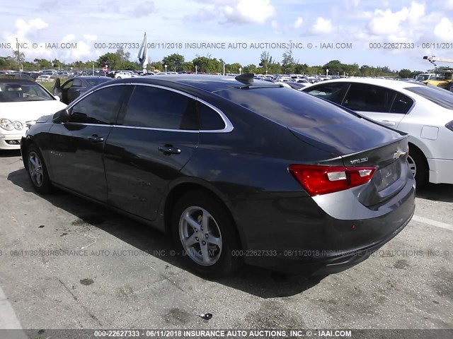 1G1ZB5ST8HF206707 - 2017 CHEVROLET MALIBU LS 灰色 照片 3