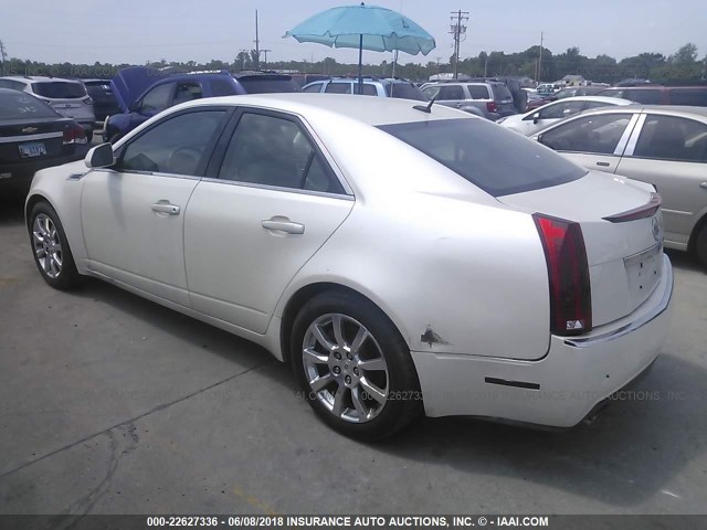 1G6DF577480131639 - 2008 CADILLAC CTS WHITE photo 3