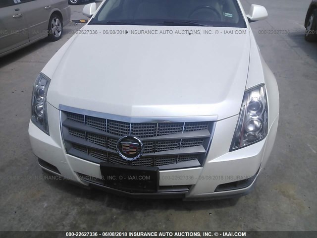 1G6DF577480131639 - 2008 CADILLAC CTS WHITE photo 6