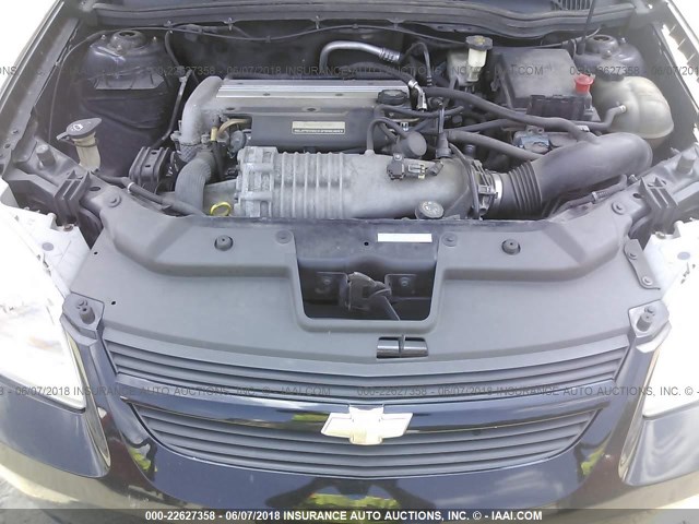 1G1AP15P477274467 - 2007 CHEVROLET COBALT SS SUPERCHARGED BLACK photo 10