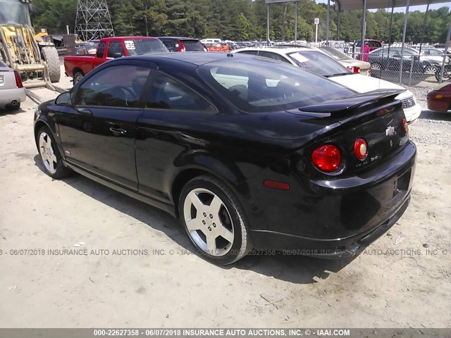 1G1AP15P477274467 - 2007 CHEVROLET COBALT SS SUPERCHARGED BLACK photo 3