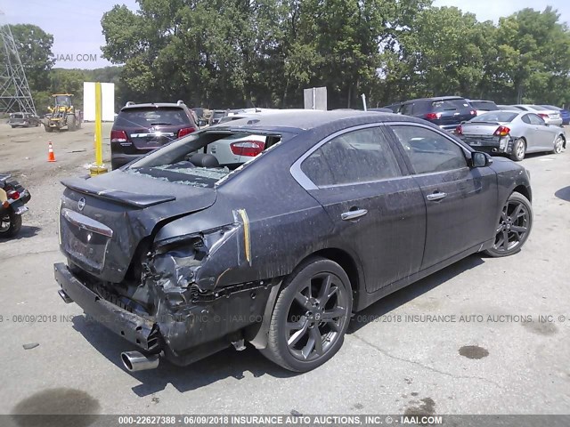 1N4AA5AP1DC827994 - 2013 NISSAN MAXIMA S/SV GRAY photo 4