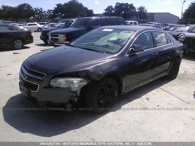 1G1ZC5EB0AF303308 - 2010 CHEVROLET MALIBU 1LT 黑色 照片 2