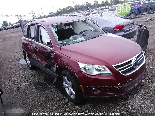 WVGBV7AX7AW003714 - 2010 VOLKSWAGEN TIGUAN SE/SEL RED photo 1