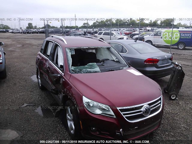 WVGBV7AX7AW003714 - 2010 VOLKSWAGEN TIGUAN SE/SEL RED photo 6