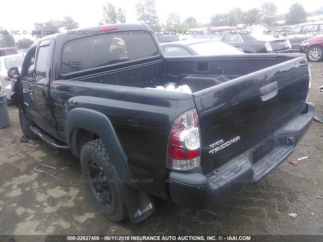 5TEUX4EN8AZ745296 - 2010 TOYOTA TACOMA ACCESS CAB Қара фото 3