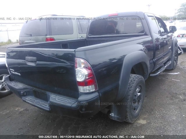 5TEUX4EN8AZ745296 - 2010 TOYOTA TACOMA ACCESS CAB Қара фото 4