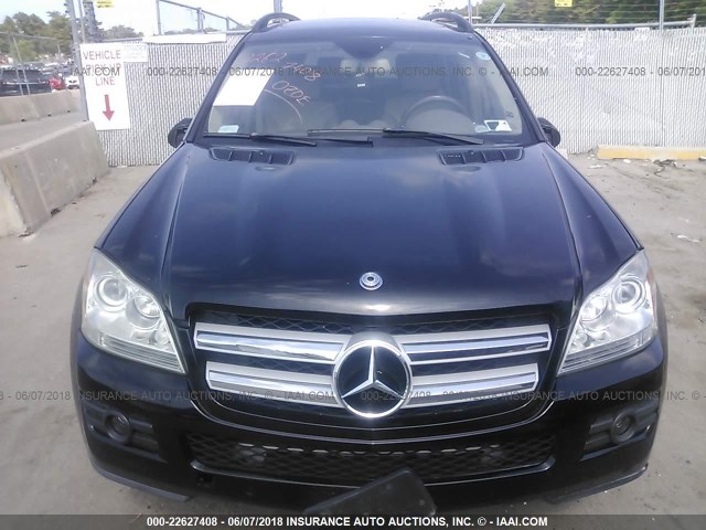 4JGBF71E37A178673 - 2007 MERCEDES-BENZ GL 450 4MATIC BLACK photo 6