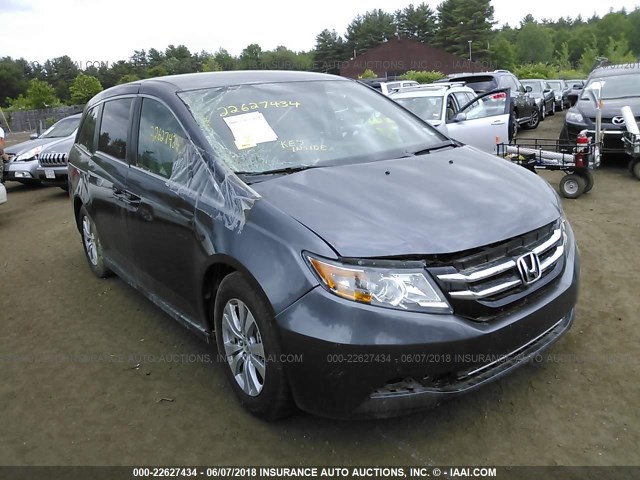 5FNRL5H36HB018641 - 2017 HONDA ODYSSEY SE GRAY photo 1