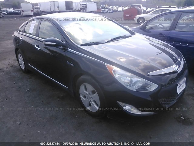 KMHEC4A45BA001191 - 2011 HYUNDAI SONATA HYBRID BLACK photo 1