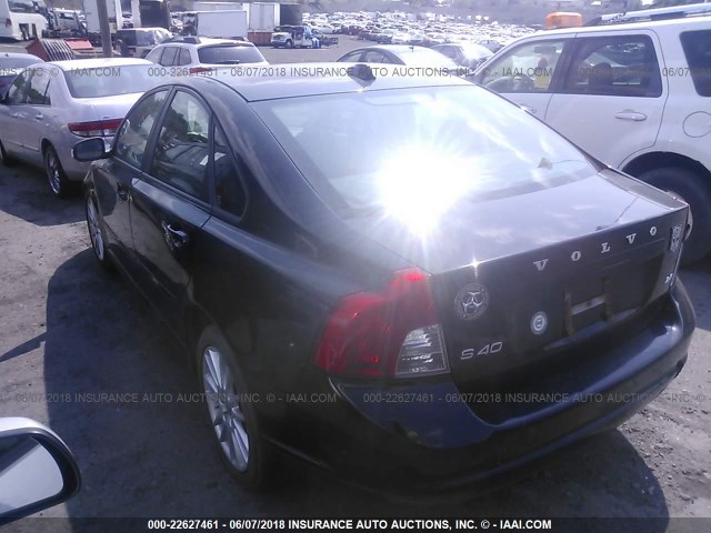 YV1MS390592442381 - 2009 VOLVO S40 2.4I BLACK photo 3