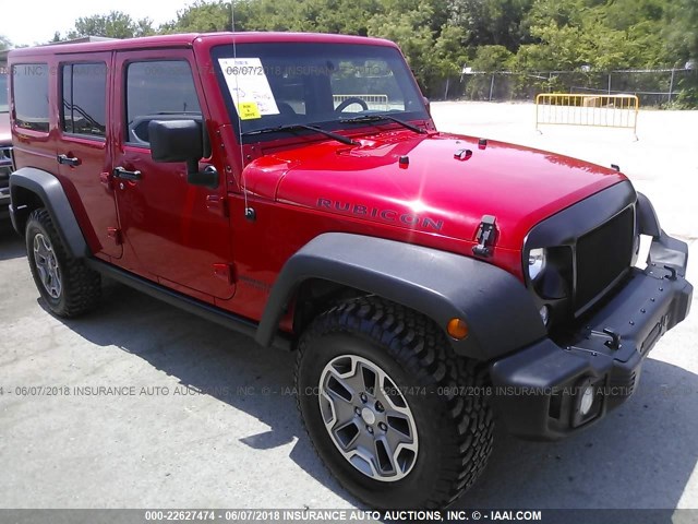 1C4BJWFG0EL119783 - 2014 JEEP Wrangler Unlimited RUBICON RED photo 1