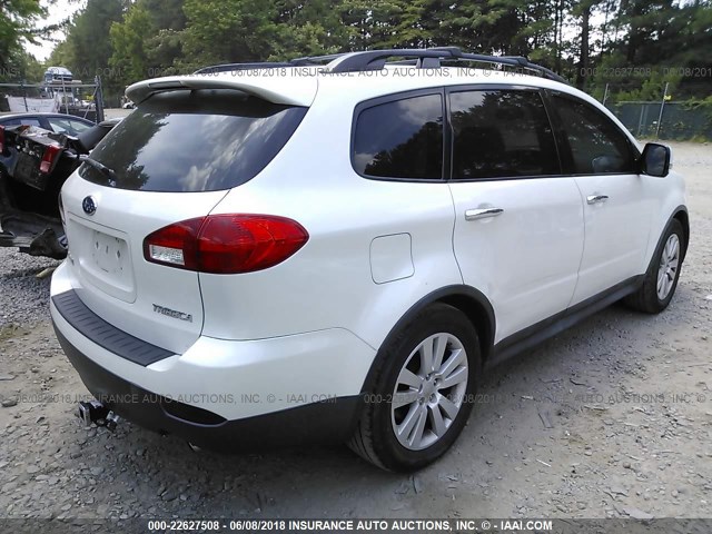 4S4WX97D884415313 - 2008 SUBARU TRIBECA LIMITED WHITE photo 4