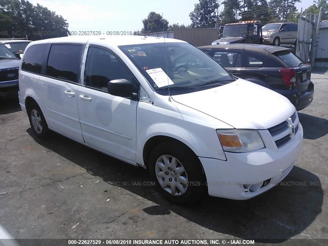 2D4RN4DE2AR244569 - 2010 DODGE GRAND CARAVAN SE WHITE photo 1