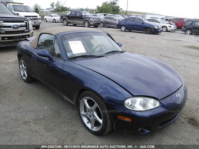 JM1NB353910206925 - 2001 MAZDA MX-5 MIATA LS BLUE photo 1