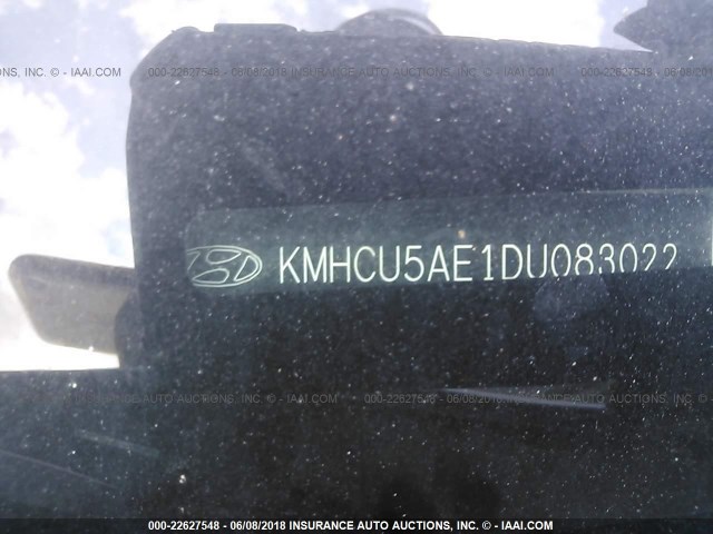 KMHCU5AE1DU083022 - 2013 HYUNDAI ACCENT GLS/SE SILVER photo 9