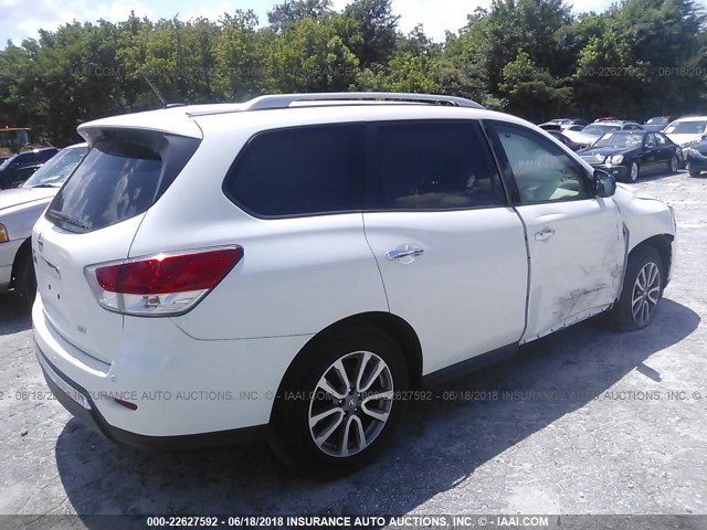 5N1AR2MN9EC647817 - 2014 NISSAN PATHFINDER S/SV/SL/PLATINUM 白色 照片 4