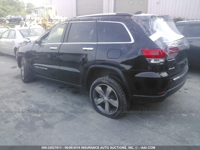 1C4RJFBG4FC712486 - 2015 JEEP GRAND CHEROKEE LIMITED BLACK photo 3