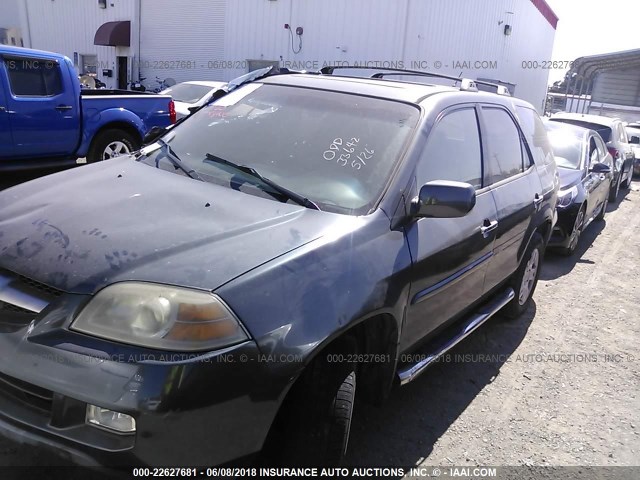 2HNYD189X4H553654 - 2004 ACURA MDX TOURING GRAY photo 2