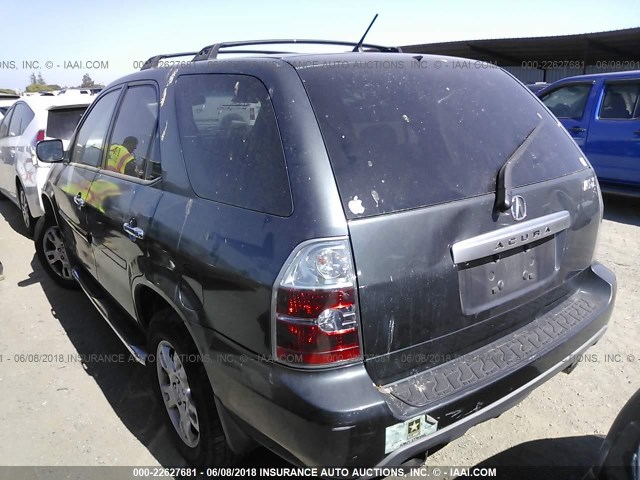 2HNYD189X4H553654 - 2004 ACURA MDX TOURING GRAY photo 3