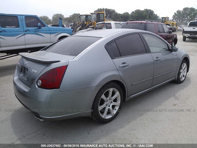 1N4BA41EX7C808491 - 2007 NISSAN MAXIMA SE/SL GRAY photo 4