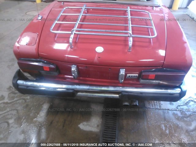 ZFAAS00B3C5000105 - 1982 FIAT 124 SPIDER RED photo 6