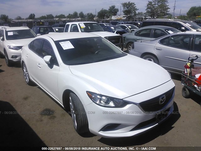 JM1GJ1V5XF1208962 - 2015 MAZDA 6 TOURING WHITE photo 1