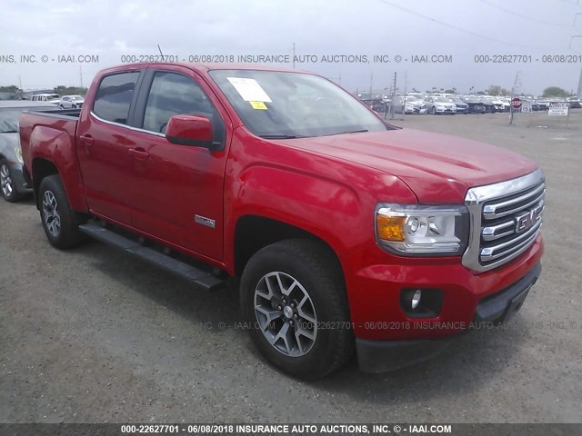 1GTG6BE33F1138372 - 2015 GMC CANYON SLE RED photo 1