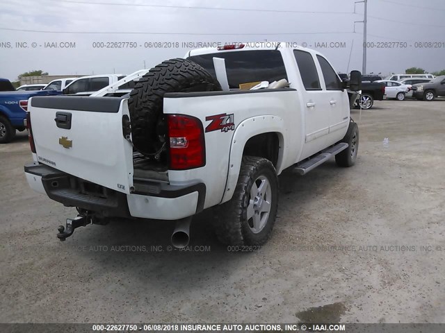 1GC1KXC83DF149174 - 2013 CHEVROLET SILVERADO K2500 HEAVY DUTY LT WHITE photo 4