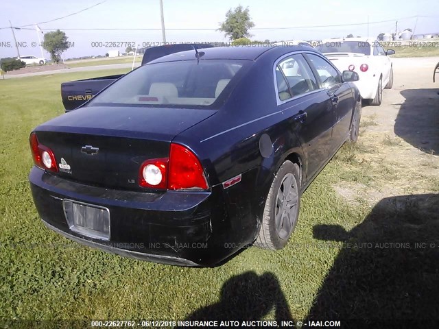 1G1ZG57B09F134145 - 2009 CHEVROLET MALIBU LS Mavi foto 4
