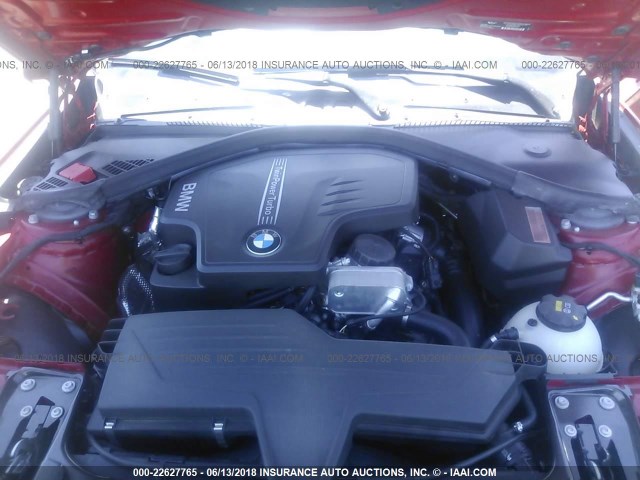 WBA1F5C5XFV257053 - 2015 BMW 228 I RED photo 10