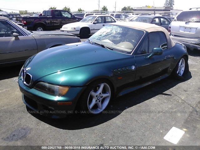 4USCJ3328WLC12125 - 1998 BMW Z3 2.8 GREEN photo 2