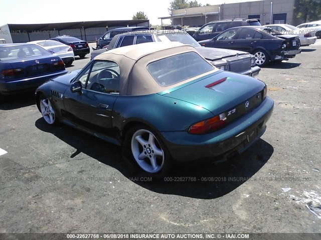 4USCJ3328WLC12125 - 1998 BMW Z3 2.8 GREEN photo 3