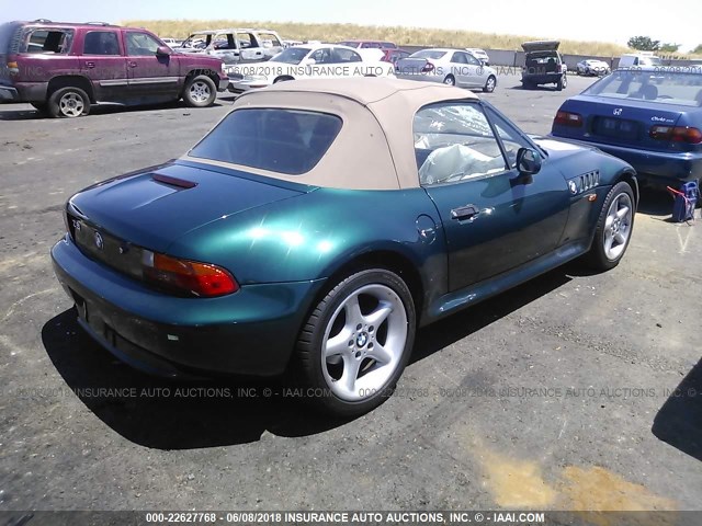 4USCJ3328WLC12125 - 1998 BMW Z3 2.8 GREEN photo 4