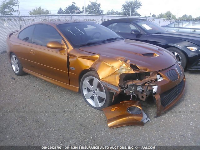 6G2VX12U46L559962 - 2006 PONTIAC GTO ORANGE photo 1