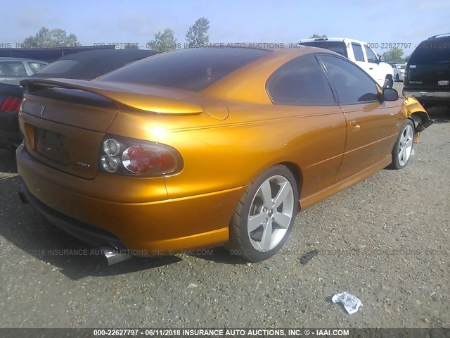 6G2VX12U46L559962 - 2006 PONTIAC GTO ORANGE photo 4